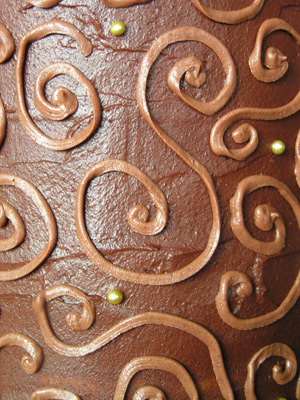 Chocolate swirls detail